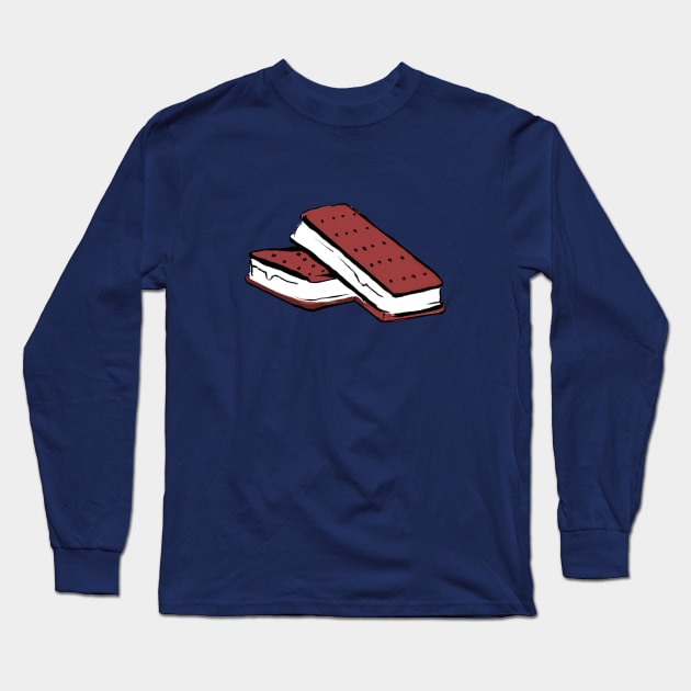 Ice cream sandwich Long Sleeve T-Shirt by Cheebies